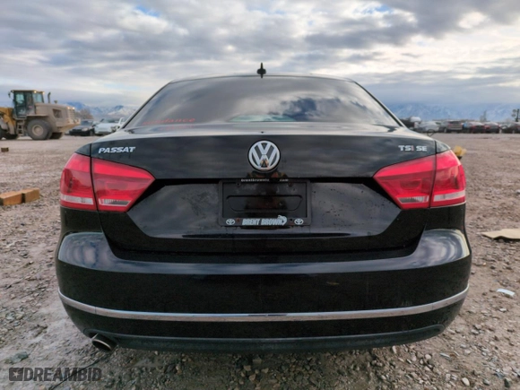 2015 Volkswagen Passat 1.8T Sport with VIN 1VWBT7A36FC021781, listed as a Copart auction lot 85347624 with 165,888 mi miles and Salvage Title. Bid and sale history available at carsss.com. Image 6.
