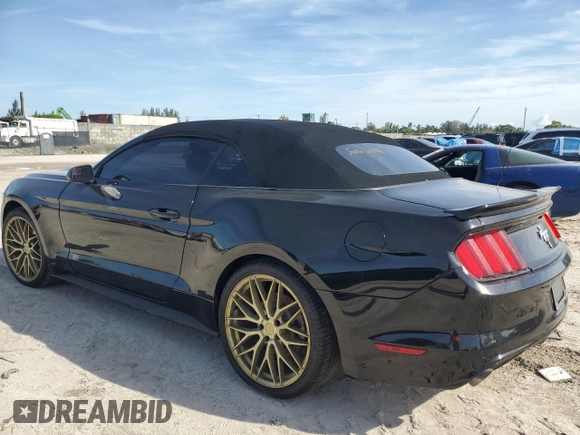 2017 Ford Mustang V6 with VIN 1FATP8EM2H5247804, listed as a Copart auction lot 87425734 with 109,779 mi miles and Salvage Title. Bid and sale history available at carsss.com. Image 2.