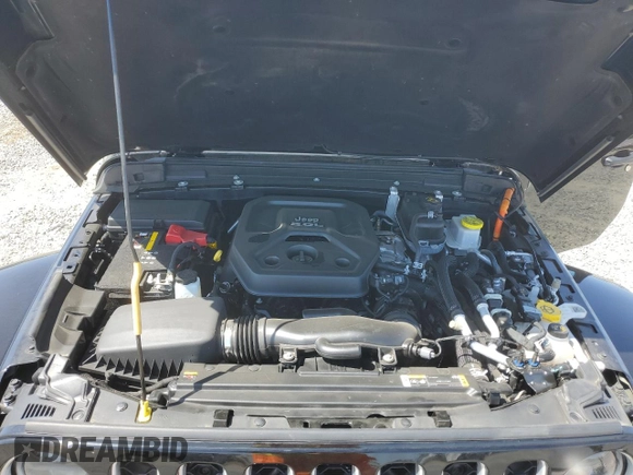 2023 Jeep Wrangler Sahara with VIN 1C4JJXP61PW512975, listed as a Copart auction lot 59392075 with 26,954 mi miles and Salvage title. Bid and sale history available at DreamBid. Image 11.
