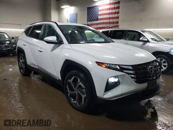 2023 Hyundai Tucson SEL with VIN 5NMJFCAE7PH291718, listed as a Copart auction lot 47203605 with 23,023 mi miles and Salvage title. Bid and sale history available at DreamBid. Image 4.