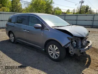 2014 Honda Odyssey EX with VIN 5FNRL5H42EB125092, listed as a Copart auction lot 53941455 with 110,684 mi miles and Salvage Title. Bid and sale history available at carsss.com. Image 4.