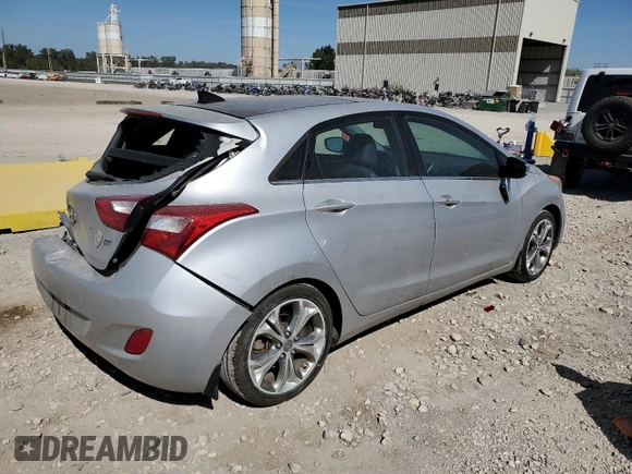 2013 Hyundai Elantra GT w/Blue Int with VIN KMHD35LE8DU048353, listed as a Copart auction lot 73672804 with 79,479 mi miles and Salvage Title. Bid and sale history available at carsss.com. Image 3.