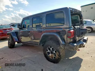 2020 Jeep Wrangler Unlimited Rubicon with VIN 1C4HJXFG3LW234034, listed as a Copart auction lot 55484915 with 23,891 mi miles and Salvage title. Bid and sale history available at DreamBid. Image 2.