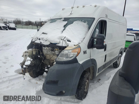 2014 Ram ProMaster Cargo with VIN 3C6TRVCG7EE103169, listed as a Copart auction lot 45550185 with Not Provided miles and Clean Title. Bid and sale history available at carsss.com. Image 1.