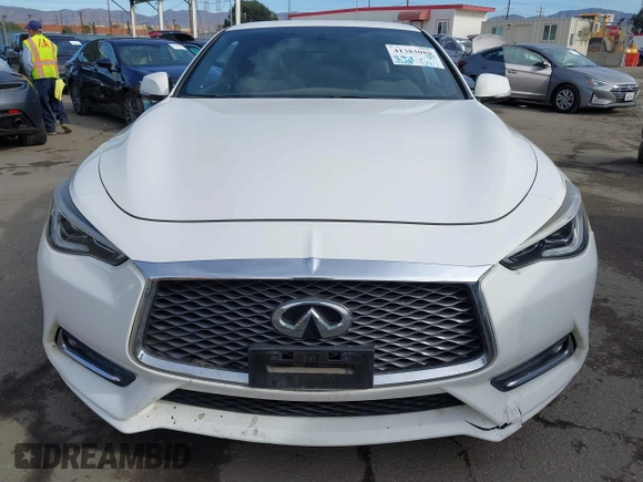 2018 Infiniti Q60 Luxe with VIN JN1CV7EK6JM200248, listed as a IAAI auction lot 41383059 with 55,459 mi miles and . Bid and sale history available at carsss.com. Image 11.
