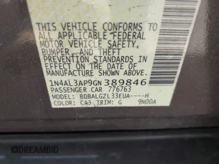 2016 Nissan Altima S with VIN 1N4AL3AP9GN389846, listed as a IAAI auction lot 42027199 with 93,370 mi miles and . Bid and sale history available at carsss.com. Image 9.