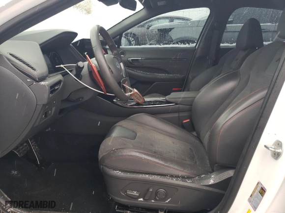 2021 Hyundai Sonata N Line with VIN 5NPEK4JC6MH106395, listed as a Copart auction lot 45508525 with 46,999 mi miles and Salvage Title. Bid and sale history available at carsss.com. Image 7.