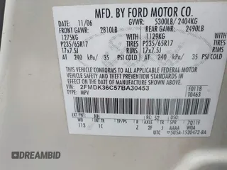 2007 Ford Edge SE z VIN 2FMDK36C57BA30453, wystawiony jako IAAI lot #42185415 z przebiegiem 113 191 mil mil oraz . Historia ofert i sprzedaży dostępna na DreamBid. Obrazek 9.