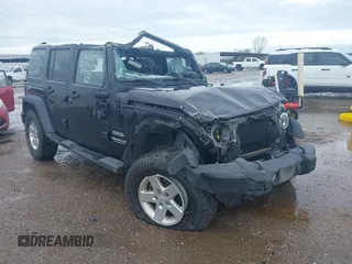 2014 Jeep Wrangler Unlimited Sport with VIN 1C4BJWDGXEL294965, listed as a IAAI auction lot 41908152 with 243,546 mi miles and . Bid and sale history available at DreamBid. Image 1.
