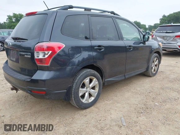 2014 Subaru Forester Premium with VIN JF2SJAECXEH458797, listed as a IAAI auction lot 42574423 with 143,540 mi miles and . Bid and sale history available at DreamBid. Image 4.