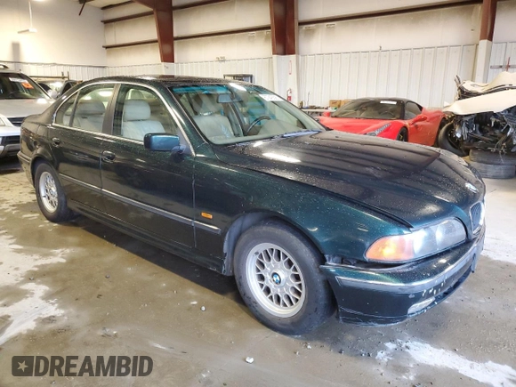 1997 BMW 5 Series 528iA with VIN WBADD6325VBW23550, listed as a Copart auction lot 87943625 with 216,901 mi miles and Salvage Title. Bid and sale history available at carsss.com. Image 4.