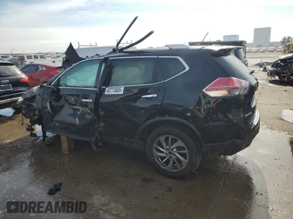2015 Nissan Rogue SL with VIN 5N1AT2MV0FC888071, listed as a Copart auction lot 42713605 with Not Provided miles and Salvage Title. Bid and sale history available at carsss.com. Image 2.