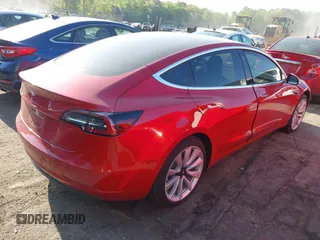 2018 Tesla Model 3 Long Range Battery with VIN 5YJ3E1EA5JF063555, listed as a IAAI auction lot 42028785 with 45,346 mi miles and . Bid and sale history available at DreamBid. Image 4.