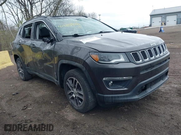2018 Jeep Compass Altitude with VIN 3C4NJDBB3JT161844, listed as a IAAI auction lot 41935924 with 80,342 mi miles and . Bid and sale history available at DreamBid. Image 1.