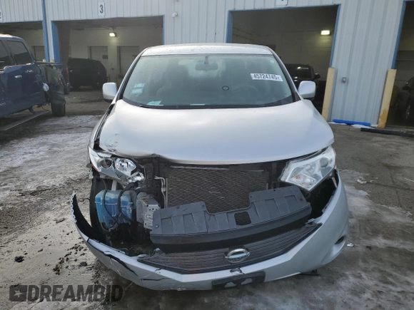 2015 Nissan Quest SV with VIN JN8AE2KP9F9133991, listed as a Copart auction lot 45724745 with 101,052 mi miles and Salvage Title. Bid and sale history available at carsss.com. Image 5.