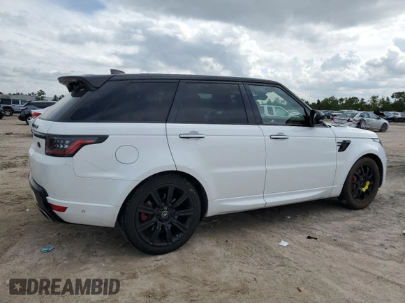 2019 Land Rover Range Rover Sport HST with VIN SALWS2SU9KA861473, listed as a Copart auction lot 68935824 with 59,662 mi miles and Salvage title. Bid and sale history available at DreamBid. Image 3.