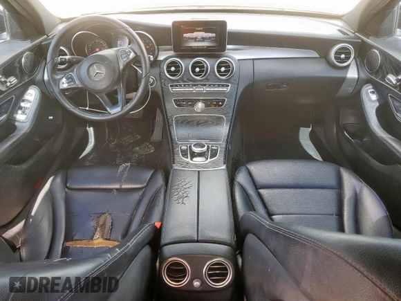 2018 Mercedes-Benz C 300 with VIN WDDWF4JB6JR409171, listed as a Copart auction lot 61441075 with 89,598 mi miles and Clean title. Bid and sale history available at DreamBid. Image 8.