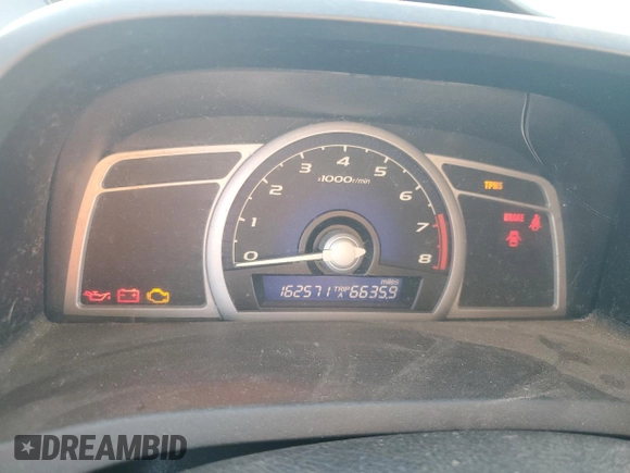 2006 Honda Civic Cpe EX with VIN 2HGFG128X6H525359, listed as a Copart auction lot 67657284 with 162,571 mi miles and Salvage Title. Bid and sale history available at carsss.com. Image 9.