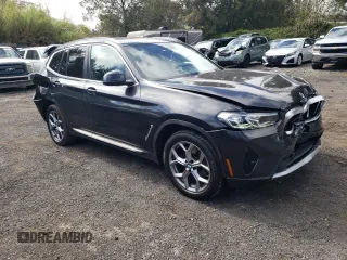 2024 BMW X3 sDrive30i with VIN 5UX43DP01R9V58548, listed as a Copart auction lot 47948765 with 23,363 mi miles and Salvage Title. Bid and sale history available at DreamBid. Image 4.