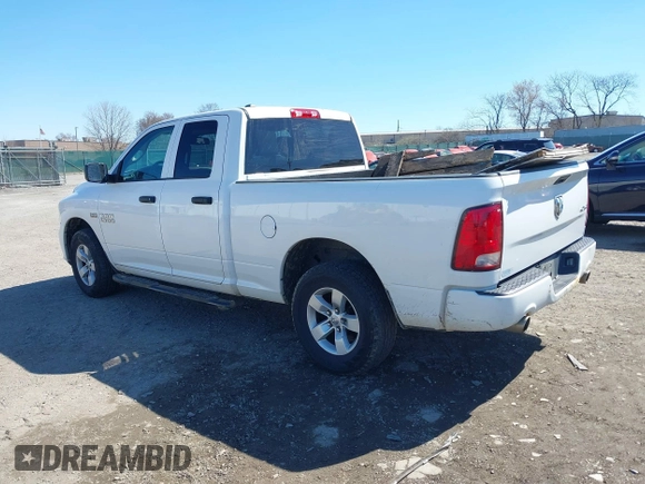 2017 Ram 1500 Express with VIN 1C6RR7FTXHS595888, listed as a IAAI auction lot 41902085 with 136,000 mi miles. Bid and sale history available at carsss.com. Image 3.