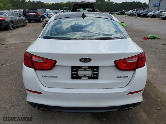 2014 Kia Optima EX with VIN 5XXGN4A75EG336204, listed as a Copart auction lot 51750565 with 159,536 mi miles and Salvage Title. Bid and sale history available at carsss.com. Image 6.