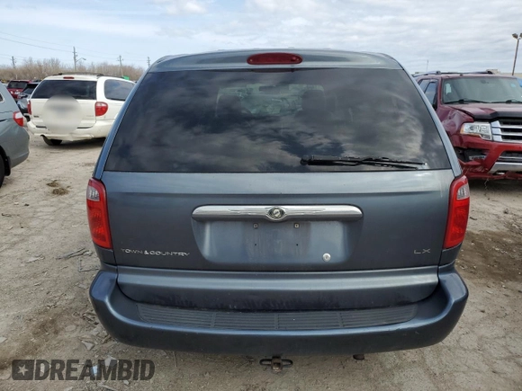 2002 Chrysler Town & Country LX with VIN 2C4GP44302R603545, listed as a Copart auction lot 49573145 with 198,798 mi miles and Salvage Title. Bid and sale history available at carsss.com. Image 6.