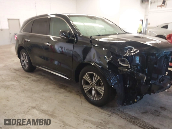 2019 Acura MDX with VIN 5J8YD4H3XKL025908, listed as a IAAI auction lot 41490178 with 82,985 mi miles. Bid and sale history available at carsss.com. Image 1.
