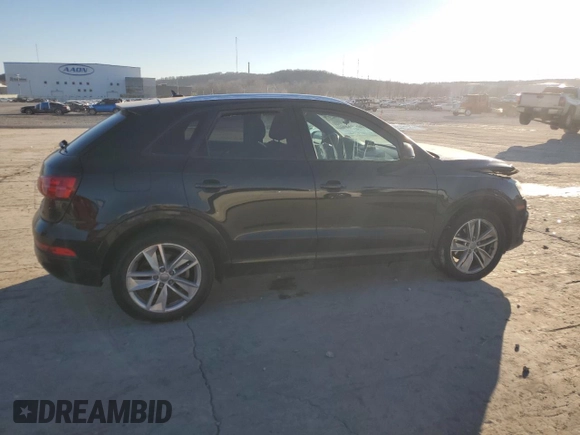 2017 Audi Q3 Premium with VIN WA1BCCFSXHR010546, listed as a Copart auction lot 89136945 with 142,656 mi miles and Salvage Title. Bid and sale history available at carsss.com. Image 3.
