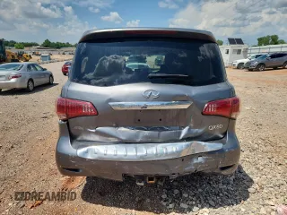 2016 Infiniti QX80 with VIN JN8AZ2NE2G9123772, listed as a Copart auction lot 63665105 with 98,304 mi miles and Salvage title. Bid and sale history available at DreamBid. Image 6.
