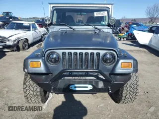 2002 Jeep Wrangler Sport with VIN 1J4FA49S22P703610, listed as a Copart auction lot 50900605 with 70,045 mi miles and Salvage Title. Bid and sale history available at carsss.com. Image 5.