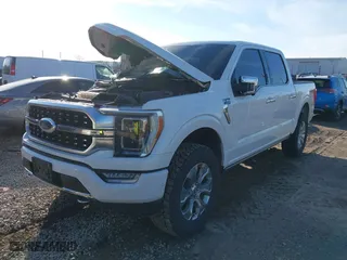 2021 Ford F-150 XL with VIN 1FTFW1E8XMFB96819, listed as a IAAI auction lot 40954112 with 39,174 mi miles. Bid and sale history available at carsss.com. Image 17.