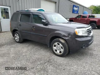2012 Honda Pilot LX with VIN 5FNYF4H25CB010625, listed as a Copart auction lot 57208515 with 81,617 mi miles and Salvage title. Bid and sale history available at DreamBid. Image 4.