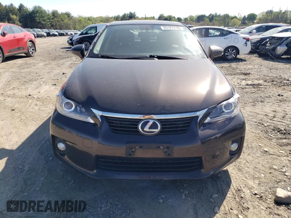 2012 Lexus CT 200h with VIN JTHKD5BH6C2096446, listed as a Copart auction lot 55121715 with 184,473 mi miles and Clean Title. Bid and sale history available at carsss.com. Image 5.