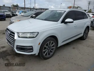 2018 Audi Q7 Premium Plus with VIN WA1LAAF79JD017453, listed as a Copart auction lot 53078955 with 57,654 mi miles and Salvage Title. Bid and sale history available at carsss.com. Image 1.