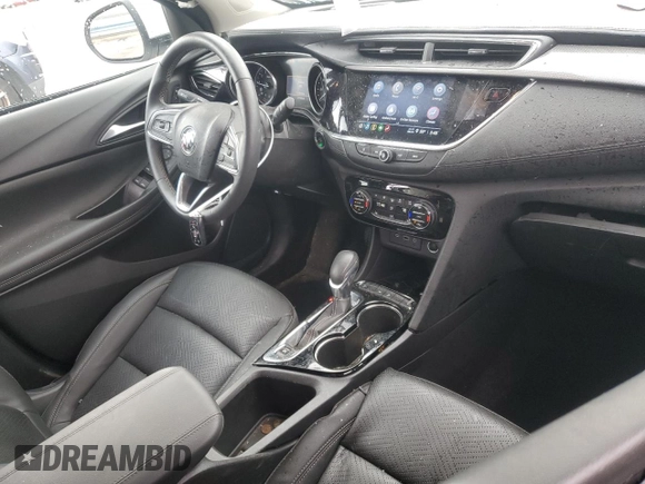 2023 Buick Encore GX Essence with VIN KL4MMFSL7PB107636, listed as a Copart auction lot 89350735 with 27,108 mi miles and Salvage title. Bid and sale history available at DreamBid. Image 8.