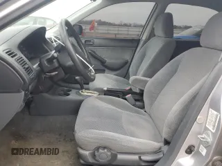 2001 Honda Civic EX with VIN 1HGES26711L037303, listed as a Copart auction lot 47243545 with 103,292 mi miles and Salvage Title. Bid and sale history available at DreamBid. Image 7.