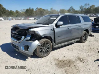 2022 GMC Yukon XL SLE with VIN 1GKS2FKD8NR145302, listed as a Copart auction lot 76264624 with 59,632 mi miles and Salvage Title. Bid and sale history available at DreamBid. Image 1.