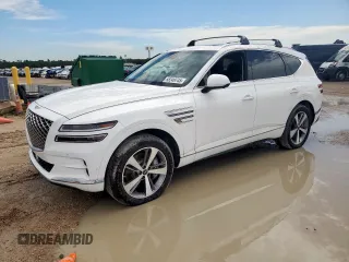 2024 Genesis GV80 z VIN KMUHBDSB6RU169123, wystawiony jako Copart lot #58249745 z przebiegiem 15 mil mil oraz Szkoda całkowita • Salvage title. Historia ofert i sprzedaży dostępna na DreamBid. Obrazek 1.