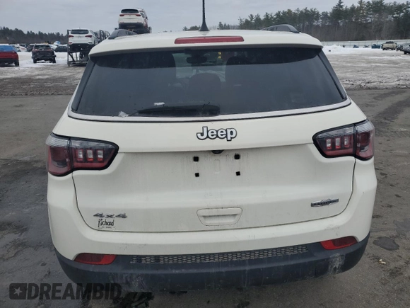 2018 Jeep Compass Latitude with VIN 3C4NJDBB1JT398204, listed as a Copart auction lot 45793145 with 72,443 mi miles and Salvage Title. Bid and sale history available at DreamBid. Image 6.
