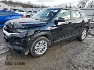 2021 Chevrolet TrailBlazer LS with VIN KL79MMS24MB160407, listed as a Copart auction lot 37334654 with 9,100 mi miles. Bid and sale history available at carsss.com. Image 1.