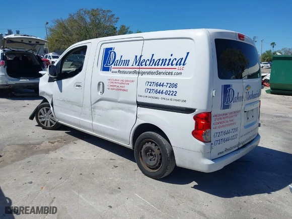 2015 Chevrolet City Express Cargo Van LS with VIN 3N63M0YN4FK706145, listed as a IAAI auction lot 41744920 with 153,829 mi miles. Bid and sale history available at carsss.com. Image 3.