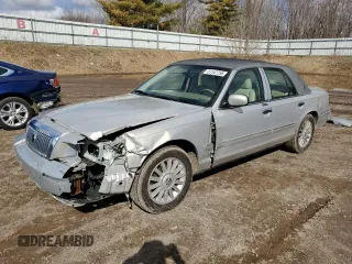 2008 Mercury Grand Marquis LS with VIN 2MEFM75V88X658883, listed as a Copart auction lot 51147755 with 143,510 mi miles and Clean Title. Bid and sale history available at DreamBid. Image 1.