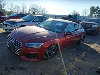 2019 Audi A5 Sportback Premium with VIN WAUANCF57KA054688, listed as a IAAI auction lot 41227350 with 1 mi miles. Bid and sale history available at carsss.com. Image 16.