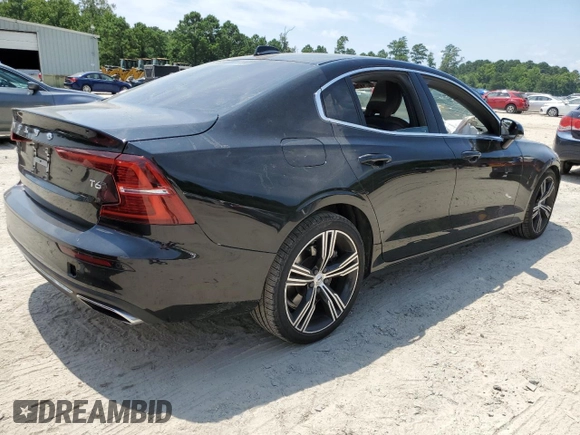 2021 Volvo S60 Inscription with VIN 7JRA22TL4MG091935, listed as a Copart auction lot 65112034 with 53,732 mi miles and Salvage Title. Bid and sale history available at carsss.com. Image 3.