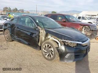 2017 Honda Civic Coupe LX with VIN 2HGFC4B57HH303741, listed as a IAAI auction lot 41685871 with 163,106 mi miles. Bid and sale history available at carsss.com. Image 1.