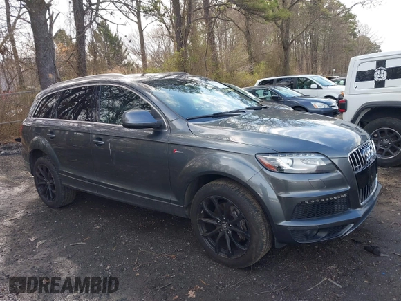 2015 Audi Q7 3.0T S line Prestige with VIN WA1DGAFE7FD023762, listed as a IAAI auction lot 42027169 with 110,744 mi miles. Bid and sale history available at carsss.com. Image 13.