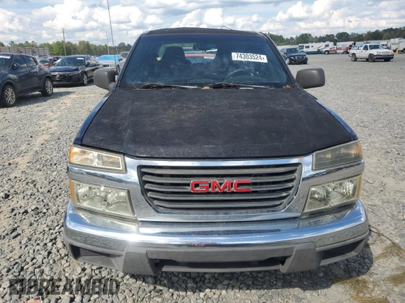 2007 GMC Canyon SLE1 with VIN 1GTCS139978239016, listed as a Copart auction lot 74303524 with 136,579 mi miles and Salvage Title. Bid and sale history available at carsss.com. Image 5.