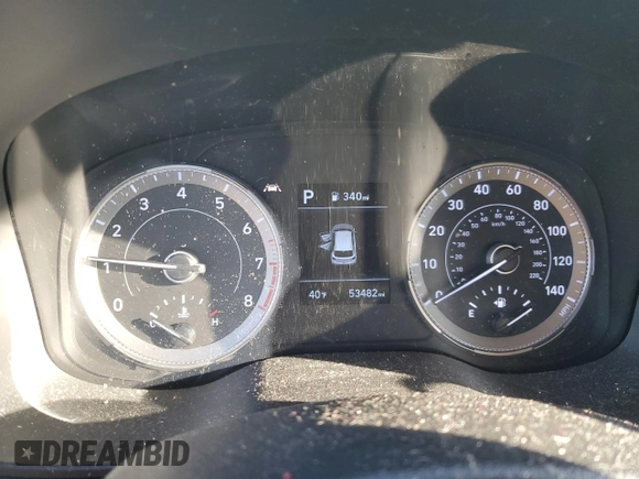 2021 Hyundai Venue SEL with VIN KMHRC8A39MU098221, listed as a Copart auction lot 53629875 with 53,482 mi miles and Salvage Title. Bid and sale history available at DreamBid. Image 9.