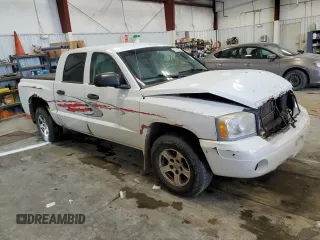 2007 Dodge Dakota SLT with VIN 1D7HW48PX7S216257, listed as a Copart auction lot 41766435 with 215,758 mi miles and Non Repairable. Bid and sale history available at carsss.com. Image 4.
