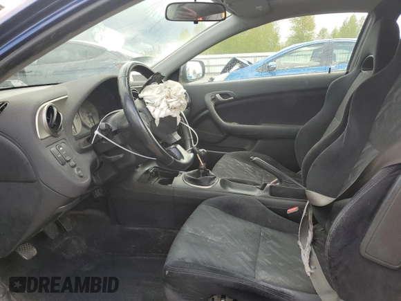 2002 Acura RSX Manual with VIN JH4DC53892C030685, listed as a Copart auction lot 54109295 with 288,737 mi miles and Salvage Title. Bid and sale history available at carsss.com. Image 7.